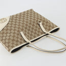 GUCCI GG Canvas Hand Bag Beige Gold 169946 Auth bs36275-6