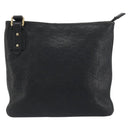 GUCCI GG Canvas Guccissima Bag Leather Outlet Black Gold 239347 Auth bs36276-2