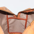 MCM Vicetos Logogram Hand Bag PVC Leather Brown Gold Auth bs36278-18
