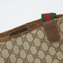 GUCCI GG Supreme Web Sherry Line Tote Bag PVC Beige 39 02 003 Auth bs36280-15