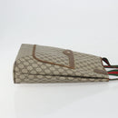 GUCCI GG Supreme Web Sherry Line Tote Bag PVC Beige 39 02 003 Auth bs36280-4
