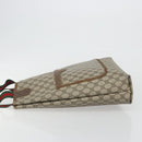GUCCI GG Supreme Web Sherry Line Tote Bag PVC Beige 39 02 003 Auth bs36280-5