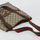 GUCCI GG Supreme Web Sherry Line Tote Bag PVC Beige 39 02 003 Auth bs36280-6