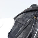 GUCCI Bamboo Hand Bag Leather 2way Black Gold 007 122 0232 Auth bs36283-23