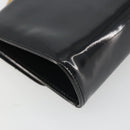 BALLY Chain Shoulder Bag Patent Leather Black Gold Auth bs36285A-13