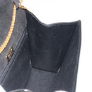 BALLY Chain Shoulder Bag Patent Leather Black Gold Auth bs36285A-18