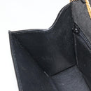 BALLY Chain Shoulder Bag Patent Leather Black Gold Auth bs36285A-19