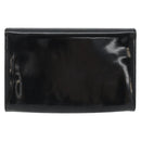 BALLY Chain Shoulder Bag Patent Leather Black Gold Auth bs36285A-3