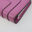 BVLGARI Coin Purse Leather Pink Silver Auth bs36286-15