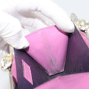 BVLGARI Coin Purse Leather Pink Silver Auth bs36286-10