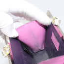 BVLGARI Coin Purse Leather Pink Silver Auth bs36286-19