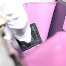 BVLGARI Coin Purse Leather Pink Silver Auth bs36286-11