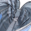 BURBERRY Business Bag Leather Blue Silver Auth bs36287-19