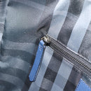 BURBERRY Business Bag Leather Blue Silver Auth bs36287-21