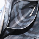 BURBERRY Business Bag Leather Blue Silver Auth bs36287-22