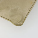 Miu Miu Matelasse Shoulder Bag Leather Beige Gold Auth bs36288-13