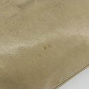 Miu Miu Matelasse Shoulder Bag Leather Beige Gold Auth bs36288-14