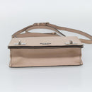 PRADA Hand Bag Safiano Leather 2way Pink Silver Auth bs36289-11