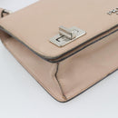 PRADA Hand Bag Safiano Leather 2way Pink Silver Auth bs36289-13