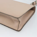 PRADA Hand Bag Safiano Leather 2way Pink Silver Auth bs36289-14