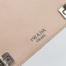 PRADA Hand Bag Safiano Leather 2way Pink Silver Auth bs36289-16