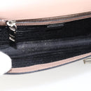 PRADA Hand Bag Safiano Leather 2way Pink Silver Auth bs36289-19