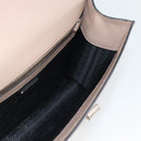 PRADA Hand Bag Safiano Leather 2way Pink Silver Auth bs36289-20