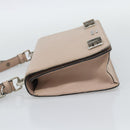 PRADA Hand Bag Safiano Leather 2way Pink Silver Auth bs36289-4