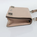 PRADA Hand Bag Safiano Leather 2way Pink Silver Auth bs36289-5