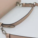 PRADA Hand Bag Safiano Leather 2way Pink Silver Auth bs36289-7