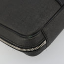 BVLGARI Business Bag PVC Gray Silver Auth bs36291-11