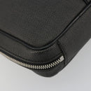 BVLGARI Business Bag PVC Gray Silver Auth bs36291-13
