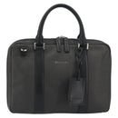 BVLGARI Business Bag PVC Gray Silver Auth bs36291-2