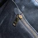 Miu Miu Matelasse Hand Bag Leather Black Gold Auth bs36292-22