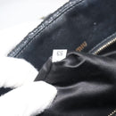 Miu Miu Matelasse Hand Bag Leather Black Gold Auth bs36292-12