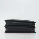 Miu Miu Matelasse Hand Bag Leather Black Gold Auth bs36292-5