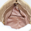 Miu Miu Hand Bag Leather 2way Beige Gold Auth bs36293V-21