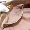 Miu Miu Hand Bag Leather 2way Beige Gold Auth bs36293V-22