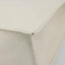 Miu Miu Tote Bag Leather White Silver Auth bs36295A-11