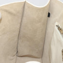 Miu Miu Tote Bag Leather White Silver Auth bs36295A-20