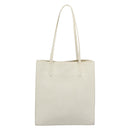 Miu Miu Tote Bag Leather White Silver Auth bs36295A-3