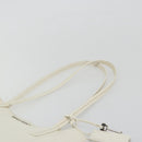 Miu Miu Tote Bag Leather White Silver Auth bs36295A-8