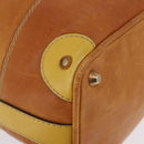 Chloe Hand Bag Leather Beige Gold Silver Auth bs36296A-9