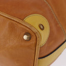 Chloe Hand Bag Leather Beige Gold Silver Auth bs36296A-15
