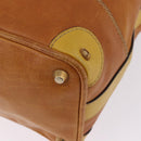 Chloe Hand Bag Leather Beige Gold Silver Auth bs36296A-17