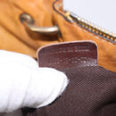Chloe Hand Bag Leather Beige Gold Silver Auth bs36296A-12