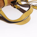 Chloe Hand Bag Leather Beige Gold Silver Auth bs36296A-8