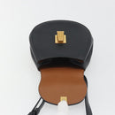 BOTTEGA VENETA Shoulder Bag Leather Black Gold Auth bs36297V-11