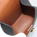BOTTEGA VENETA Shoulder Bag Leather Black Gold Auth bs36297V-12