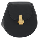 BOTTEGA VENETA Shoulder Bag Leather Black Gold Auth bs36297V-13